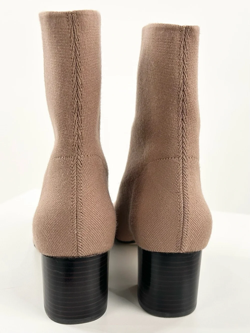 Everlane The Glove Boot ReKnit Toffee Tan Size 11 NWOB Sock Block Heel
